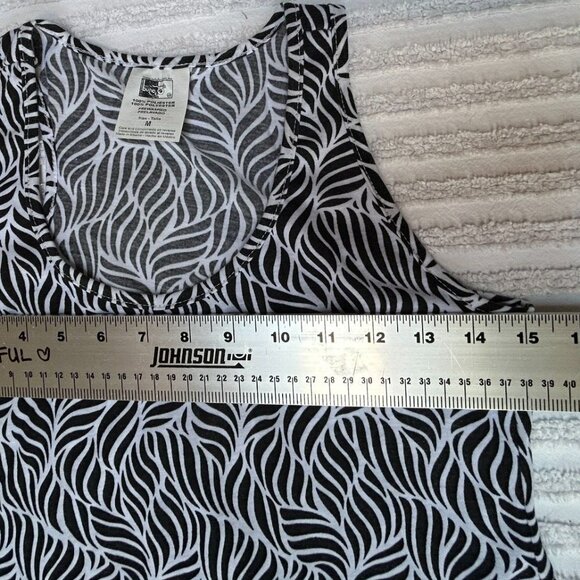 Mr. Buho Women's Sleeveless Dahlia Sundress Hi-Low Hem Lightweight Black Medium - Picture 6 of 8